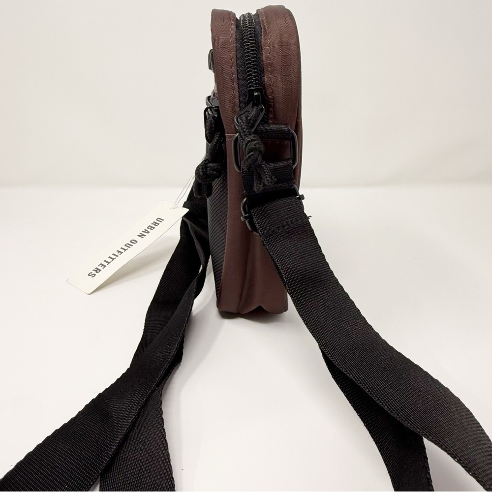 Urban Outfitters Brown Mini Crossbody Bag Nylon Utility Shoulder Pouch Travel - Picture 7 of 10